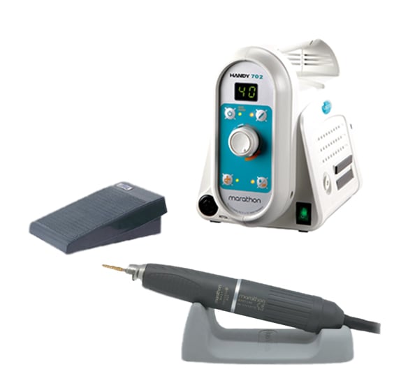 Saeyang Marathon HANDY 702 with Brushed S40 handpiece with FS60N Speed Pedal Original - Powerful E - file - Saeyang - U - tools