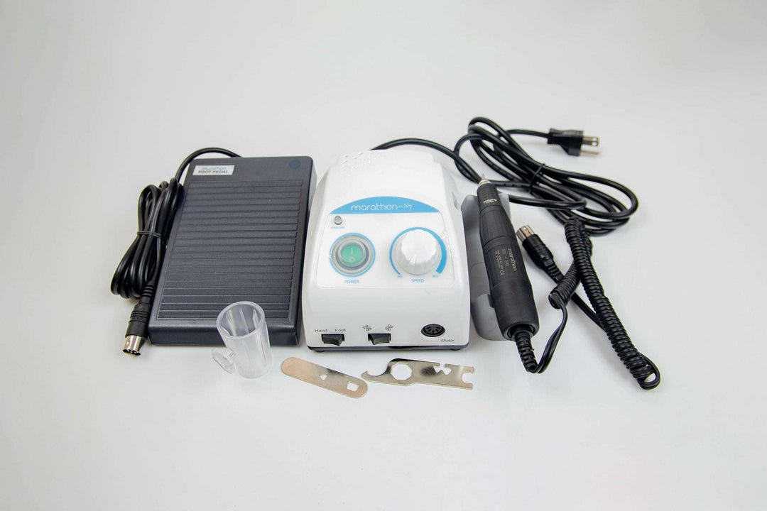 Saeyang Marathon N7 with S40 Handpiece and Speed Pedal Powerful Nail Drill 40K RPM Original