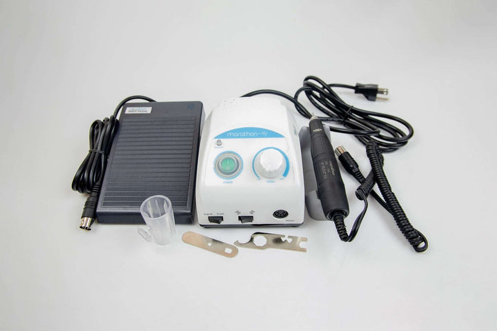Saeyang Marathon N7 with S40 Handpiece and Speed Pedal Powerful Nail Drill 40K RPM Original