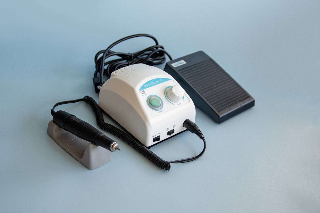 Saeyang Marathon N7 with SH37LN Handpiece and Speed Pedal Powerful Nail Drill 40K RPM Original