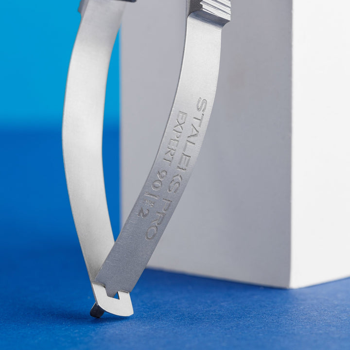 Scissors - Tweezers for Eyebrows model EXPERT 90 Type 2 15mm - Staleks - U - tools
