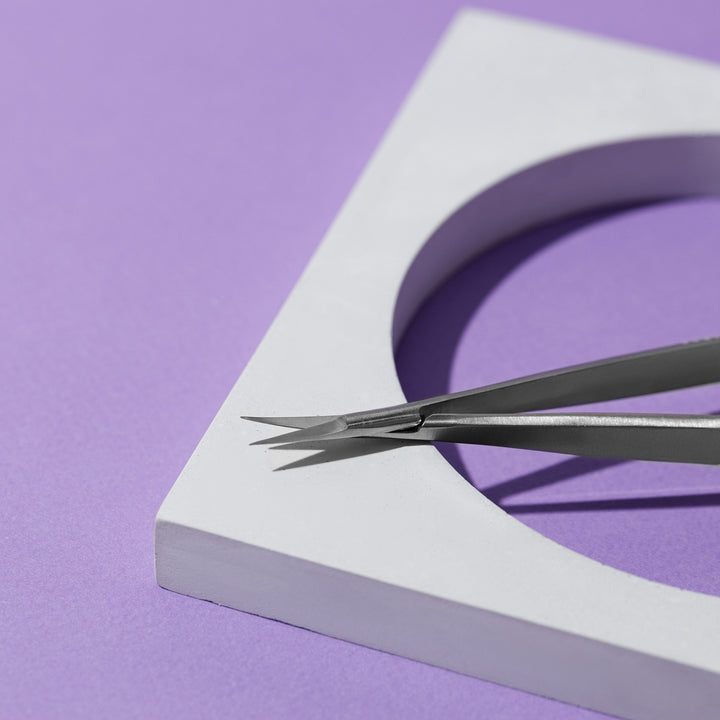 Scissors - Tweezers for Eyebrows model EXPERT 90 Type 2 15mm - Staleks - U - tools