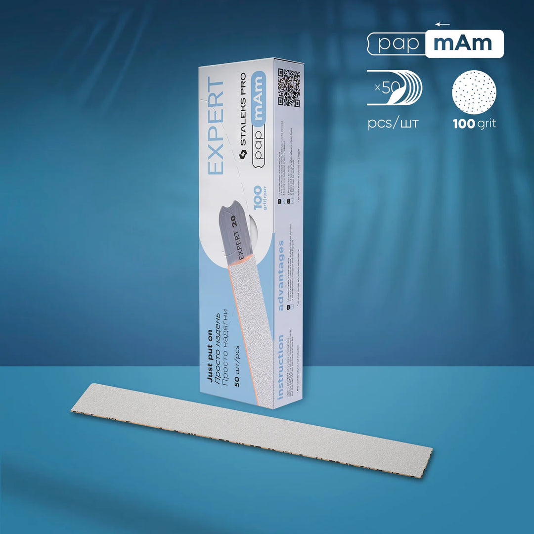 Limes jetables sans colle STALEKS PapmAm EXPERT 22, taille 140 × 20 mm (50 pcs)