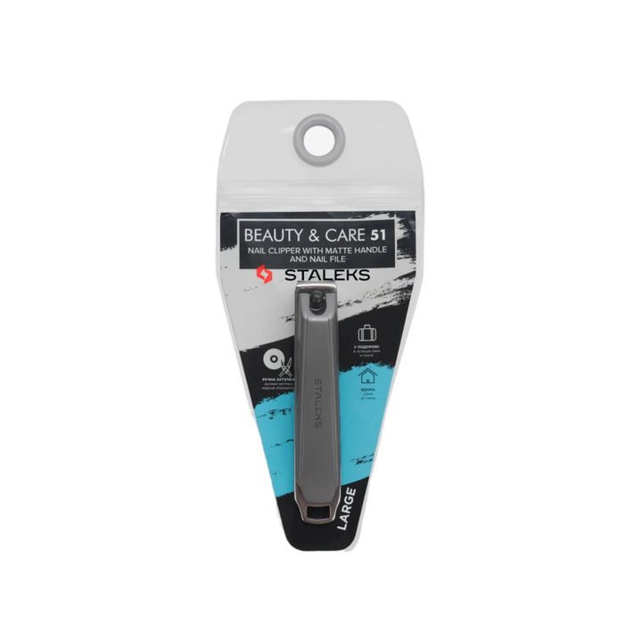 Staleks Nail Clipper Large with Matte Handle and Nail File BEAUTY & CARE 51 - Staleks - U - tools