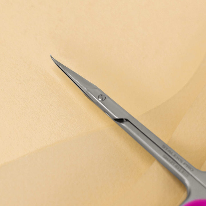 Staleks Pro Cuticle Scissors with Hook Smart 41 Type 3 — 24 mm blades
