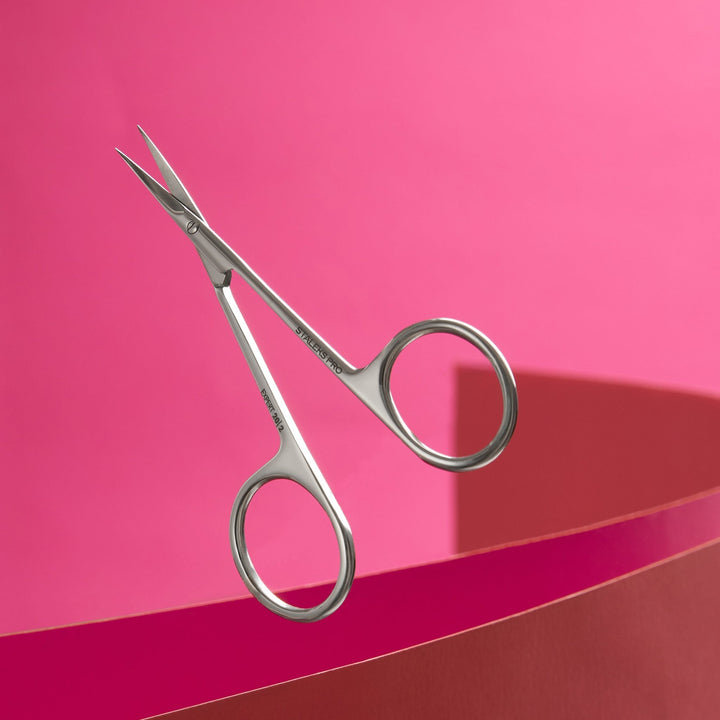 Staleks Pro Cuticle Scissors with Narrow Curved Blades Expert 20 Type 2 — 24 mm blades - Staleks - U - tools