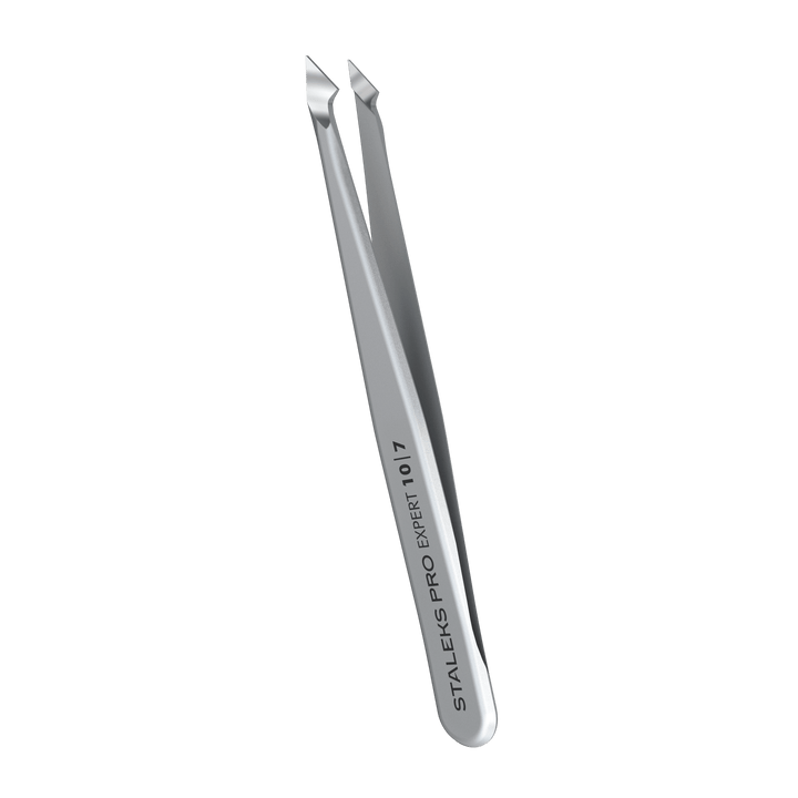 Staleks Pro Tweezer with Slant Tips Expert 10 Type 7 - U - tools