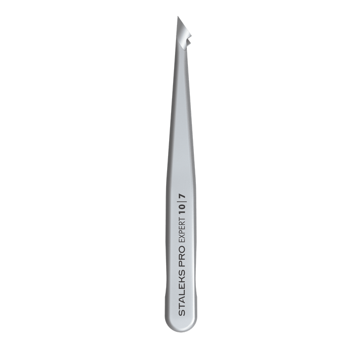 Staleks Pro Tweezer with Slant Tips Expert 10 Type 7 - U - tools