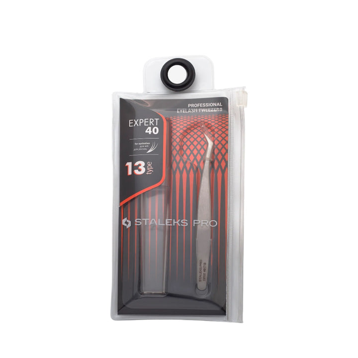 Staleks Professional Eyelash Tweezers EXPERT 40 TYPE 13 (L - shaped, 40') - Staleks - U - tools