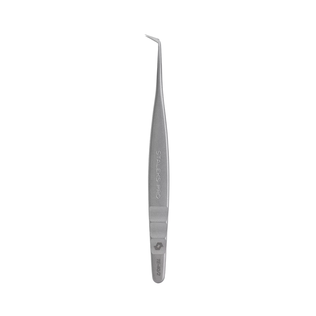 Staleks Professional Eyelash Tweezers EXPERT 40 TYPE 2 (L - shaped,70') - Staleks - U - tools