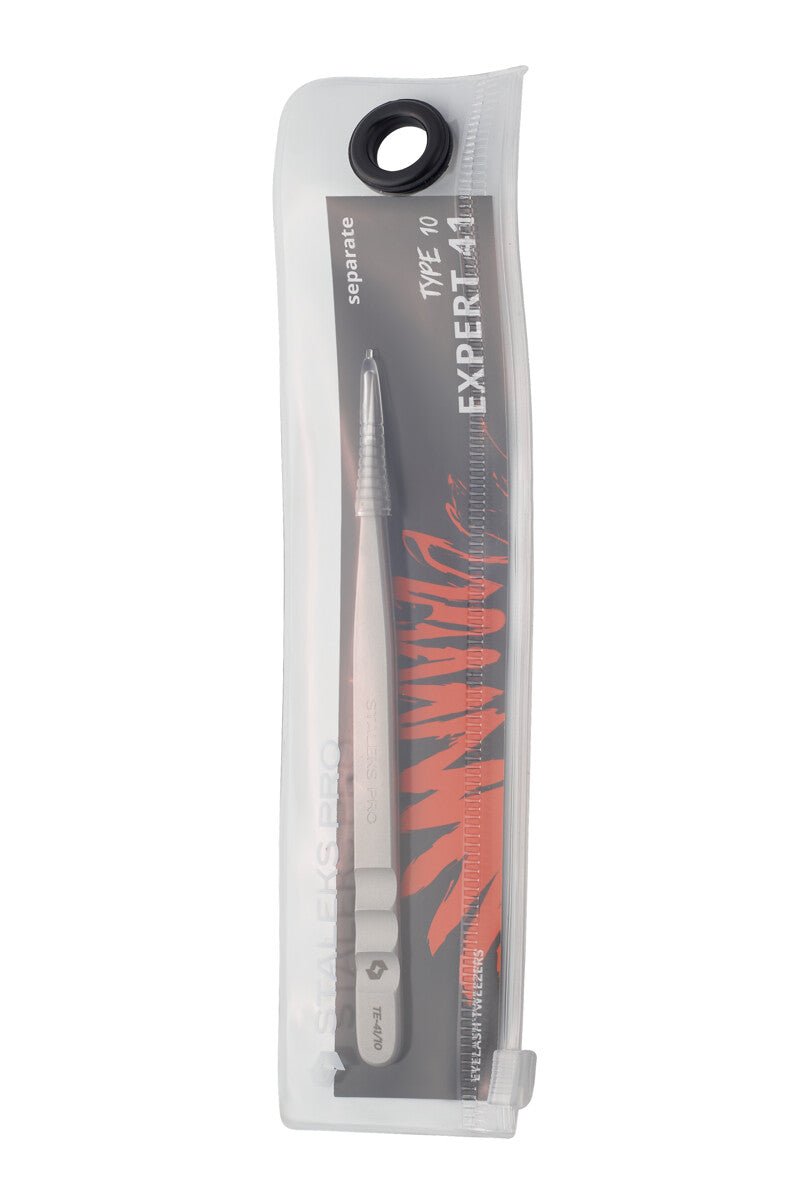Staleks Professional Eyelash Tweezers EXPERT 41 TYPE 10 (Straight) - Staleks - U - tools