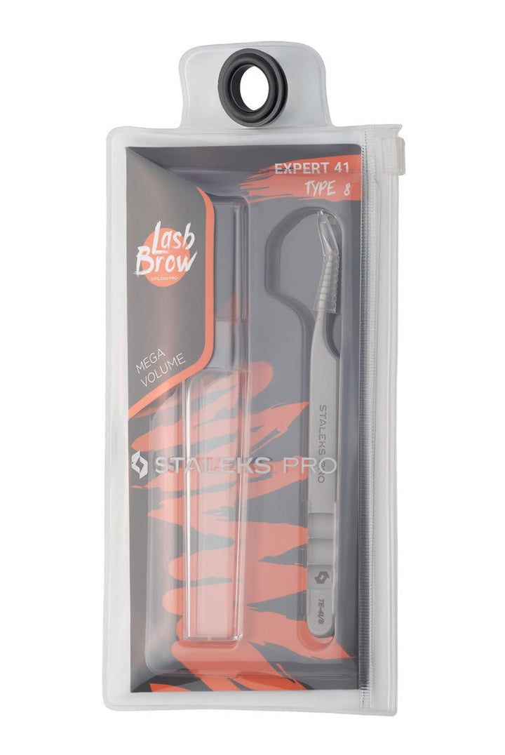 Staleks Professional Eyelash Tweezers EXPERT 41 TYPE 8 (mini L) - Staleks - U - tools