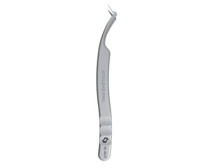 Staleks Professional Eyelash Tweezers EXPERT 45 TYPE 2 (L - shaped, 40') - Staleks - U - tools
