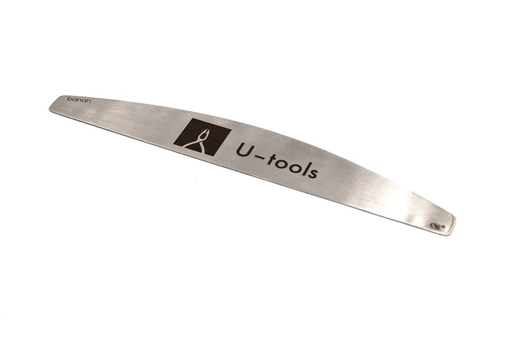 Nail File Metal Base BANANA size 180x28 mm | U-tools