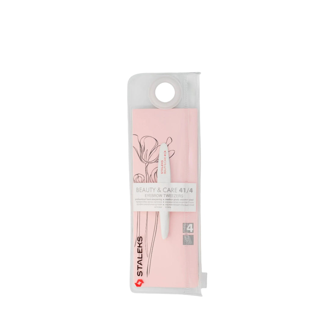 Tweezers with Slant Tip model BEAUTY&CARE 41 Type 4 - Staleks - U - tools