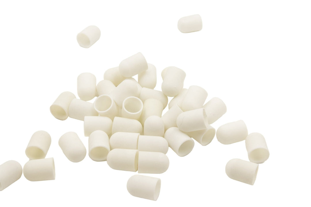 White Plastic Base Sanding Caps, size 10×15 mm — 60 pieces - U - tools - U - tools