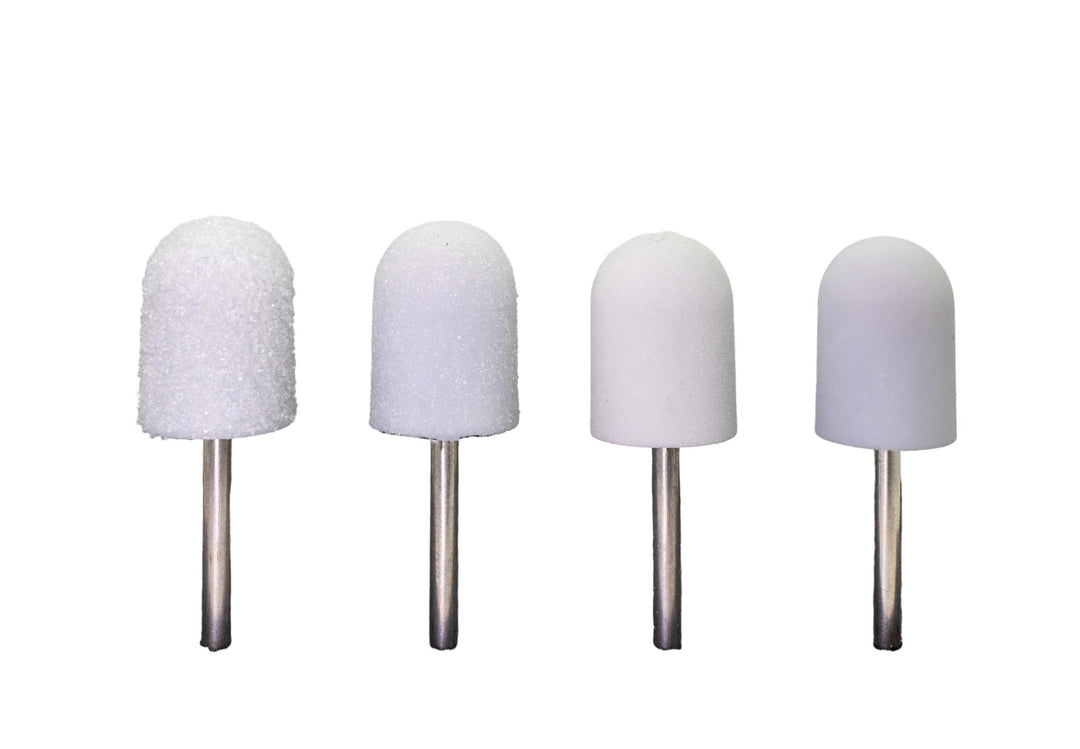 White Plastic Base Sanding Caps, size 10×15 mm — 60 pieces - U - tools - U - tools