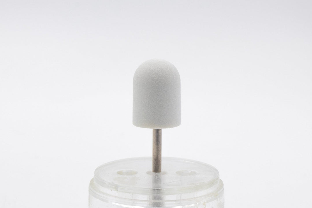 White Plastic Sanding Caps with Base + Mandrel, 10×15 mm — 10 pcs - U - tools - U - tools