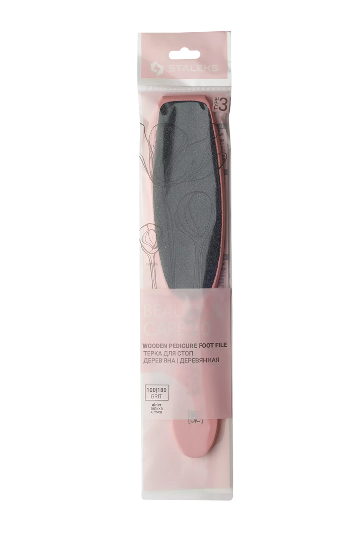 Staleks Wooden Foot File Beauty&Care 20 Type 3 (100/180 grits)