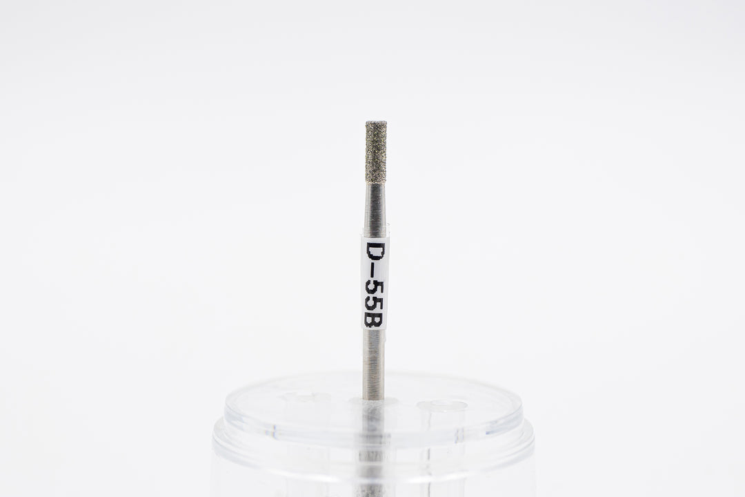 Diamond drill bit D-55, shape cylinder, head size 2.3x6 mm