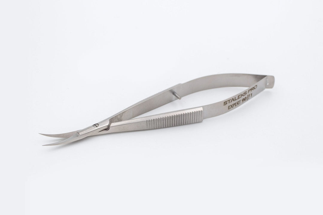 Staleks Cuticle Scissors-Tweezers Pro Micro Expert 90 Type 1 — 15 mm blades | U-tools