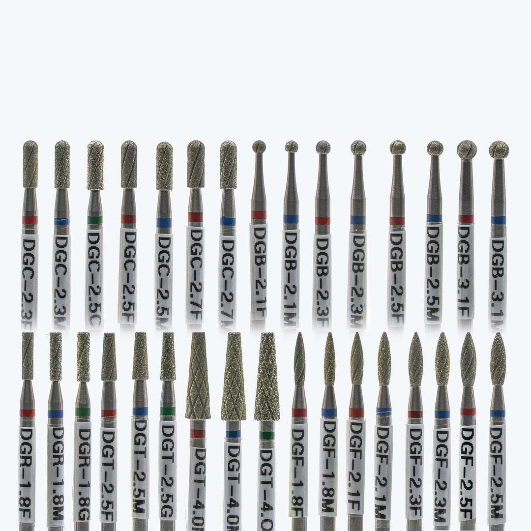 Diamond Cool Groove Nail Drill Bits Ball DGB-2.5*2.4 mm - U-tools