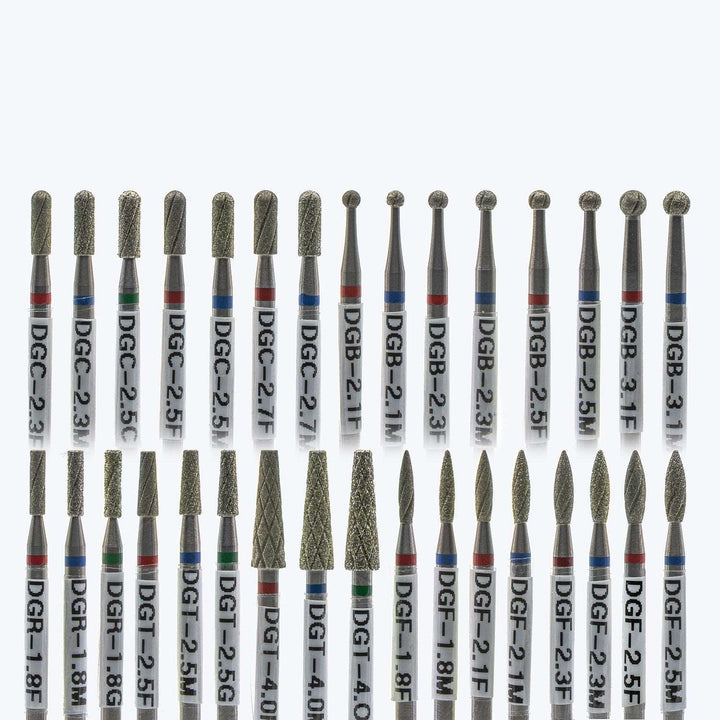 Diamond Cool Groove Nail Drill Bits Ball DGB-2.5*2.4 mm - U-tools