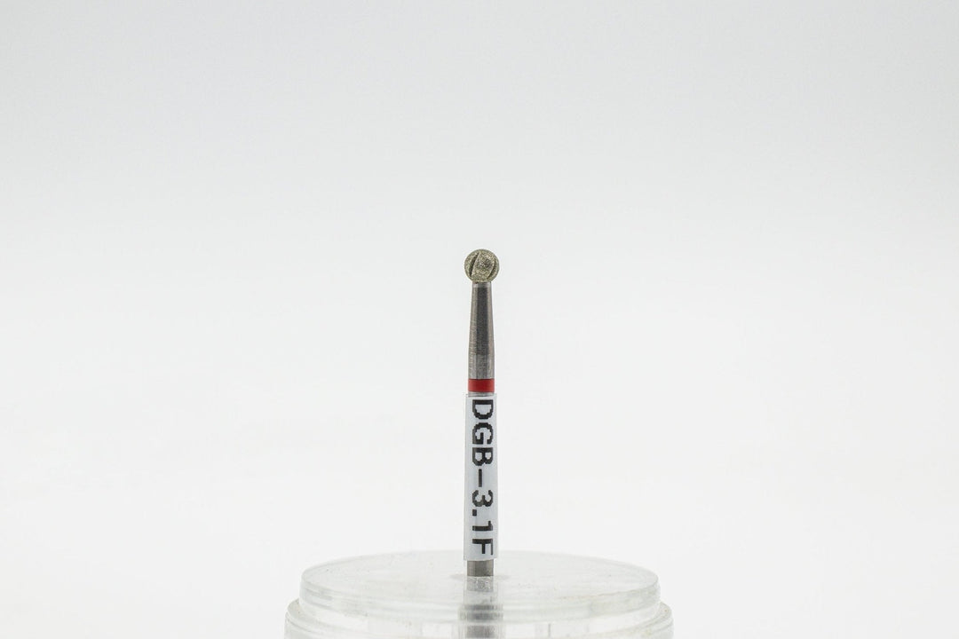 Diamond Cool Groove Nail Drill Bits Ball DGB-3.1, size 3.1x3 mm | U-tools