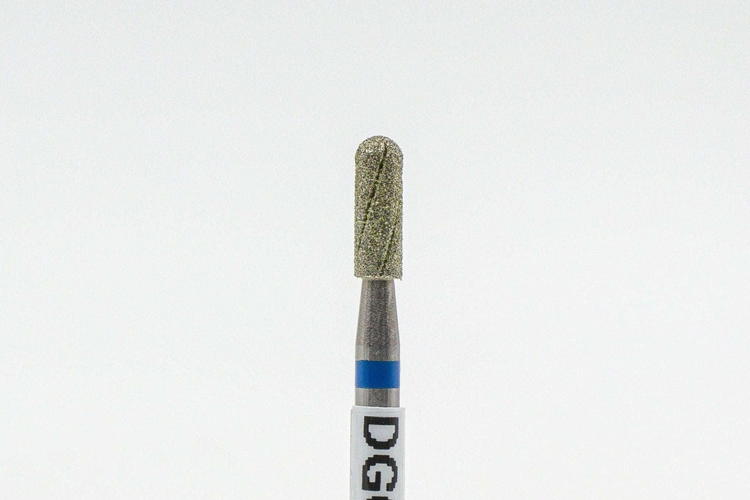 Diamond Cool Groove Nail Drill Bits Rounded Top Cylinder DGC-2.5*7 mm - U-tools