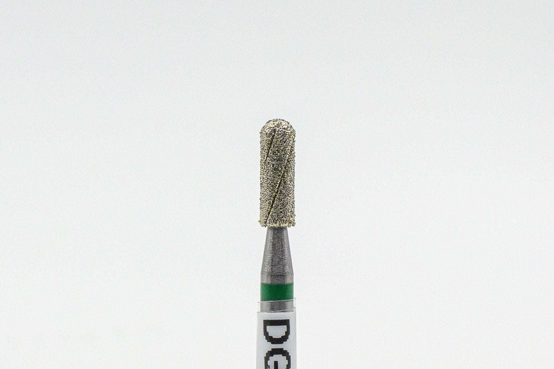 Diamond Cool Groove Nail Drill Bits Rounded Top Cylinder DGC-2.5*7 mm - U-tools
