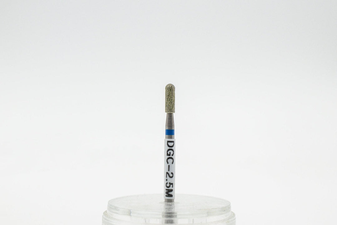 Diamond Cool Groove Nail Drill Bits Rounded Top Cylinder DGC-2.5*7 mm - U-tools