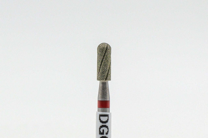 Diamond Cool Groove Nail Drill Bits Rounded Top Cylinder DGC-2.7*7 mm | U-tools