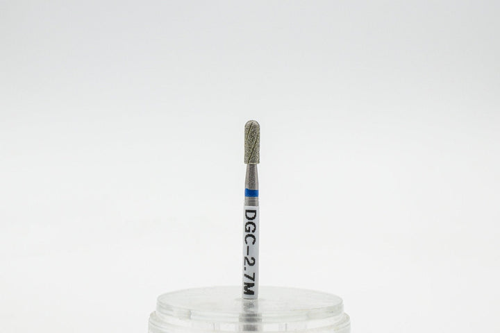 Diamond Cool Groove Nail Drill Bits Rounded Top Cylinder DGC-2.7*7 mm | U-tools