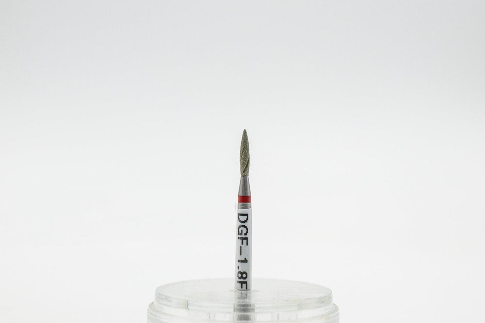 Diamond Cool Groove Nail Drill bits Flame DGF-1.8*8 mm - U-tools