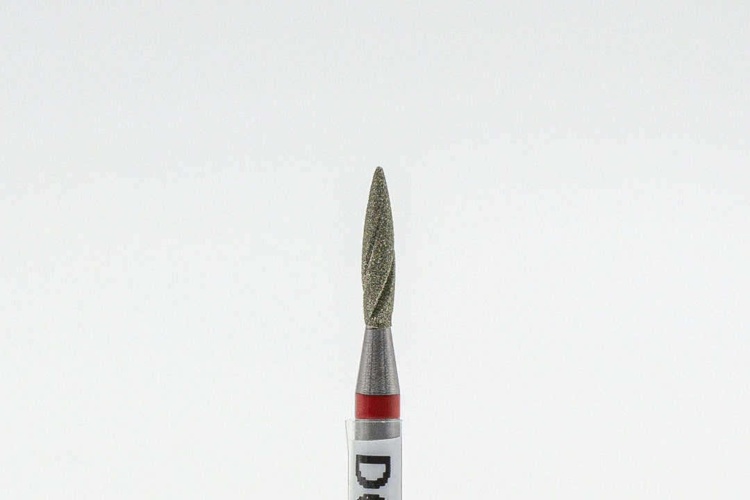 Diamond Cool Groove Nail Drill bits Flame DGF-1.8*8 mm - U-tools