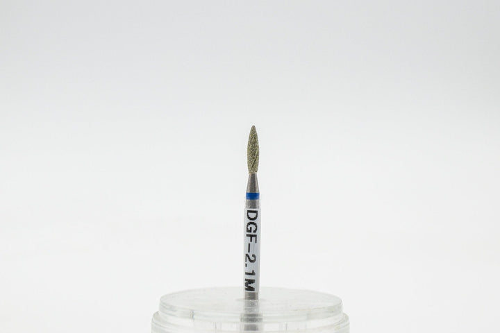 Diamond Cool Groove  Nail Drill bits Flame DGF-2.1*8 mm | U-tools