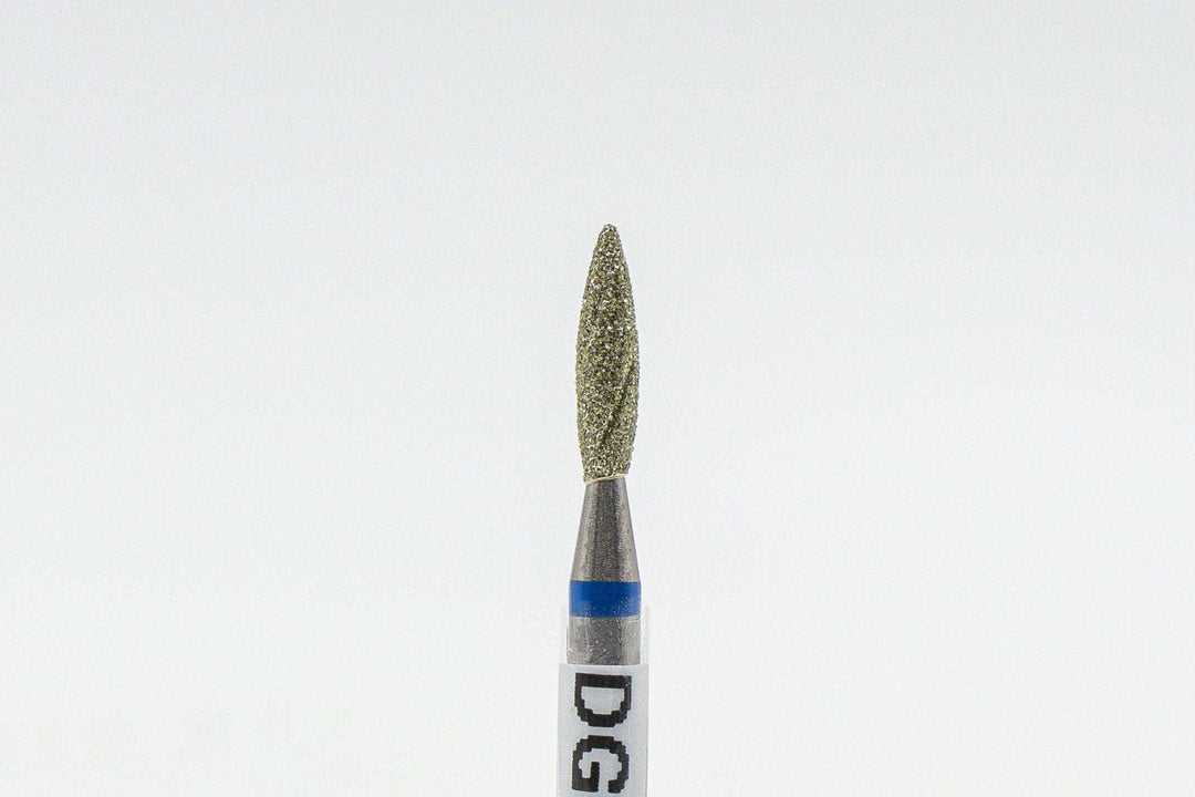 Diamond Cool Groove  Nail Drill bits Flame DGF-2.1*8 mm | U-tools