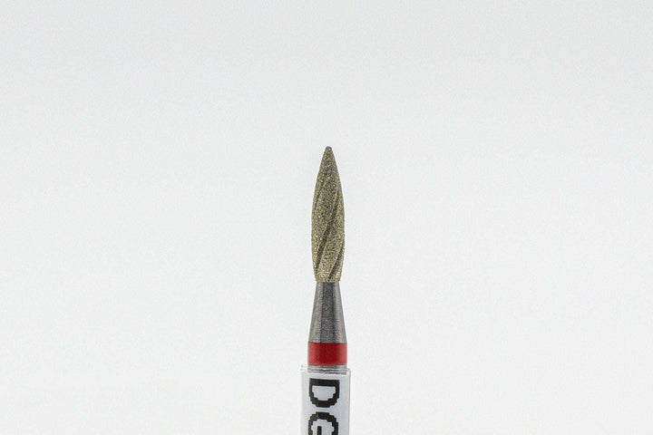 Diamond Cool Groove  Nail Drill bits Flame DGF-2.1*8 mm | U-tools