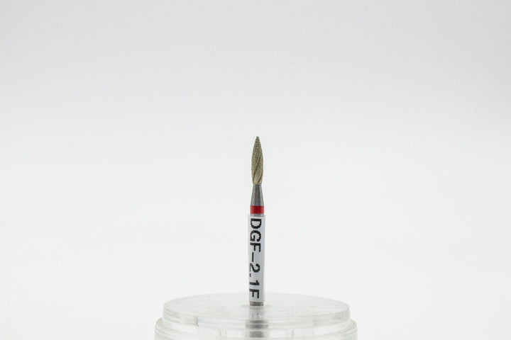 Diamond Cool Groove  Nail Drill bits Flame DGF-2.1*8 mm | U-tools