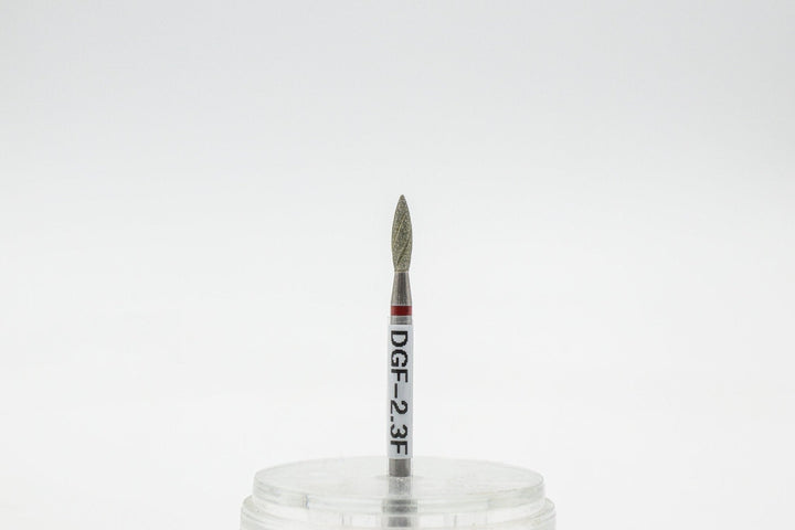 Diamond Cool Groove  Nail Drill bits Flame DGF-2.3*8 mm | U-tools