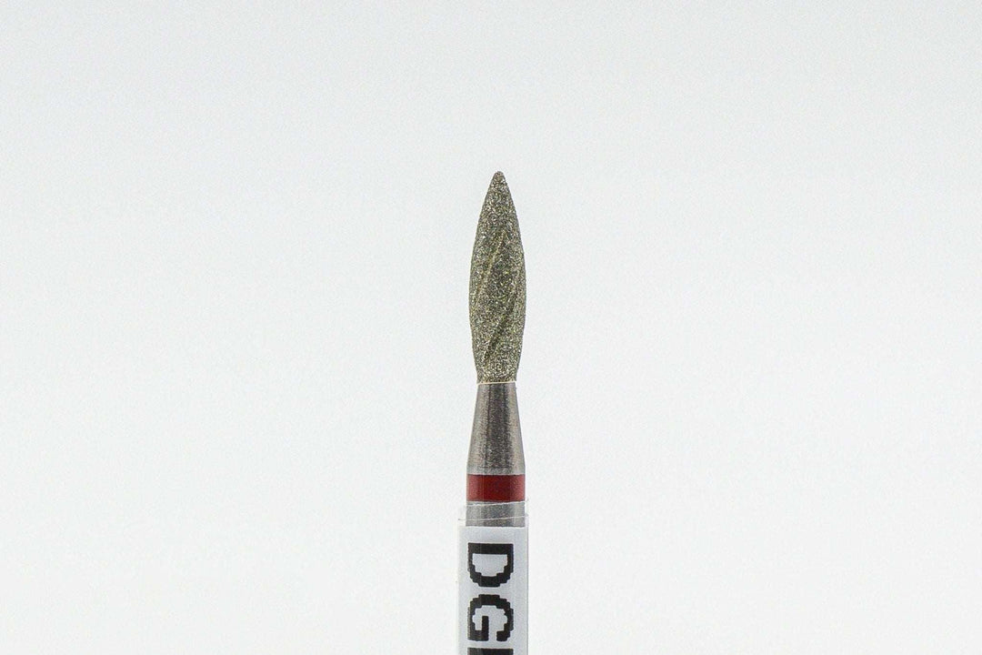 Diamond Cool Groove  Nail Drill bits Flame DGF-2.3*8 mm | U-tools