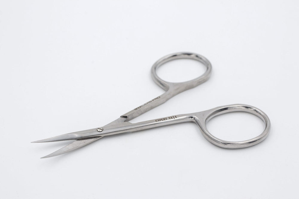 Staleks Left-handed Cuticle Scissors Pro with Narrow Curved Blades Expert 11 Type 3 — 21 mm blades | U-tools