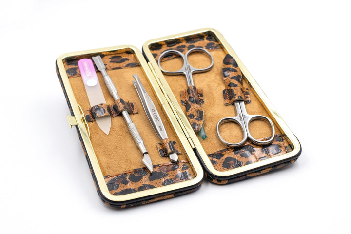 Manicure and Pedicure Set in a Premium Leather Case - U-tools