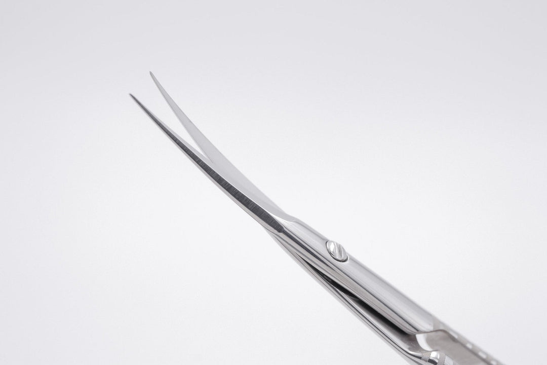Staleks Exclusive Cuticle Scissors with Curved Blades Magnolia 20 Type 1 — 21 mm blades | U-tools