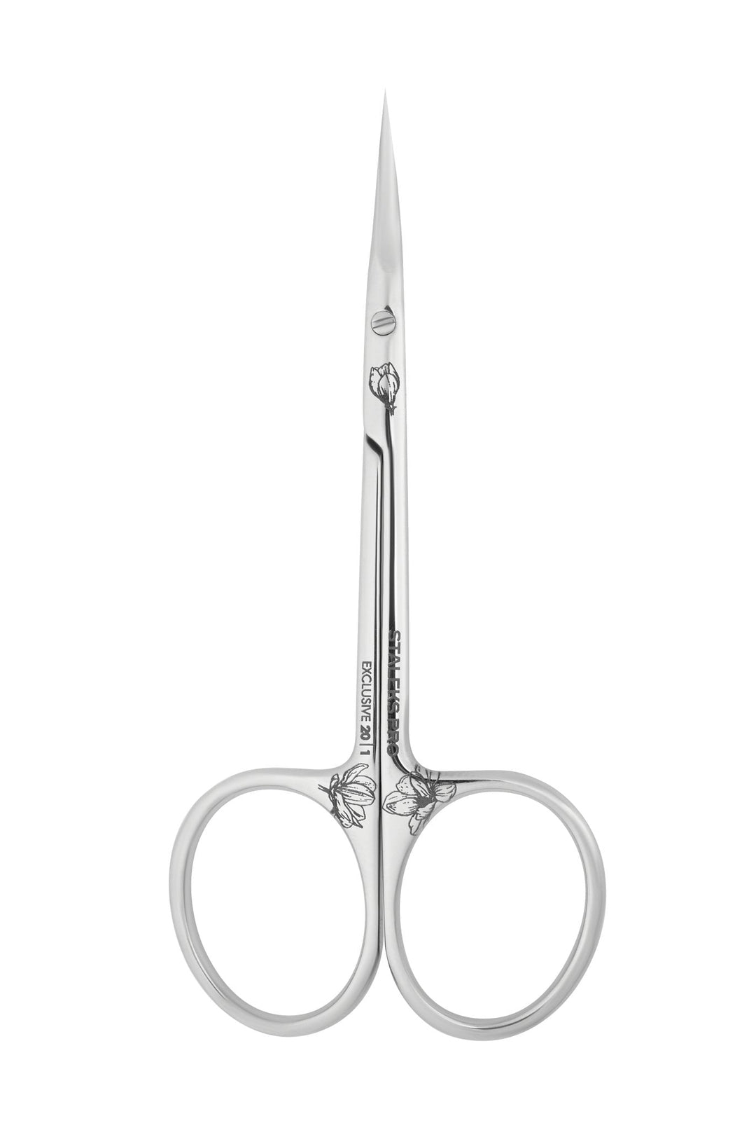 Staleks Exclusive Cuticle Scissors with Curved Blades Magnolia 20 Type 1 — 21 mm blades | U-tools