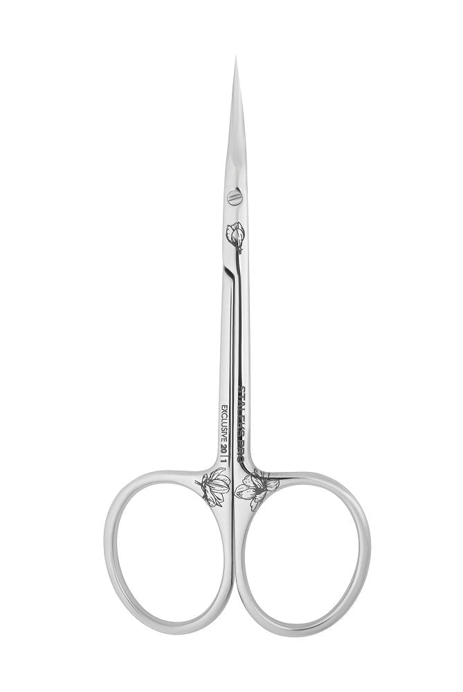 Staleks Exclusive Cuticle Scissors with Curved Blades Magnolia 20 Type 1 — 21 mm blades | U-tools