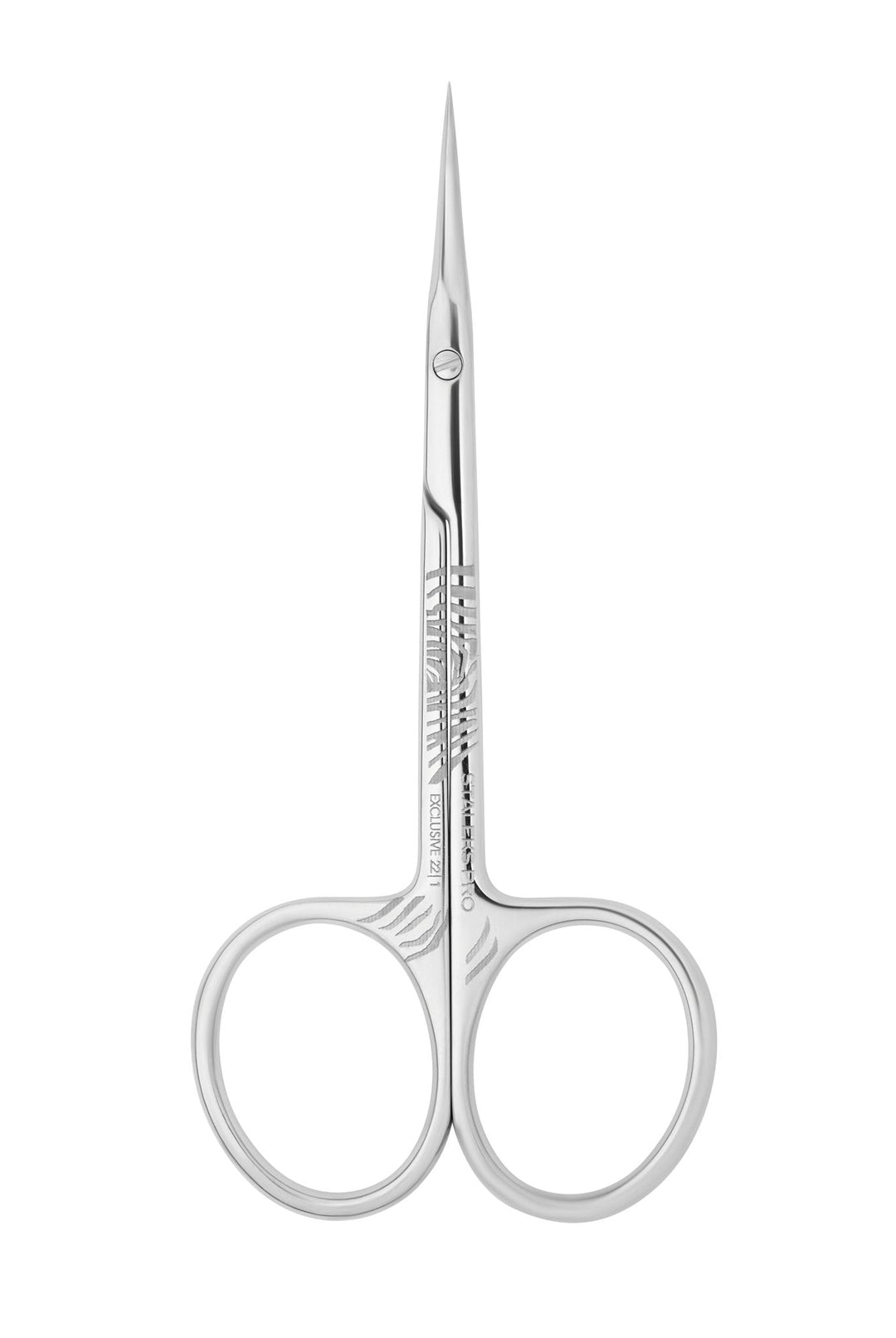 Staleks Exclusive Cuticle Scissors with Curved Blades Magnolia 22 Type 1 — blade 21 mm | U-tools
