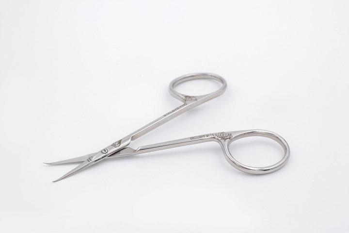Staleks Exclusive Cuticle Scissors with Curved Blades Magnolia 21 Type 1 — 21 mm blades | U-tools