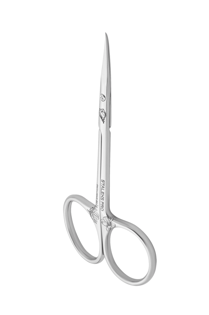 Staleks Pro Cuticle Scissors with Curved Blades Magnolia Exclusive 21 Type 2 — 21 mm blades | U-tools