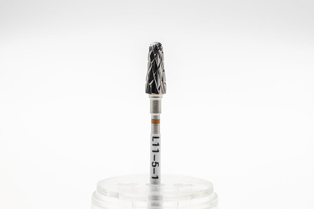 Left-handed Carbide drill bit L11-5-1 orange, coarse, for left-handed; head size 6x14mm | U-tools